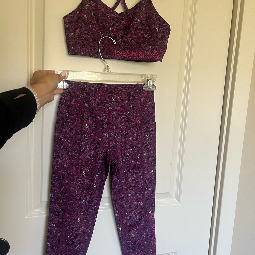 Reebok Girls Activewear Matching Sets Bras and Pants Suits Size 7/8